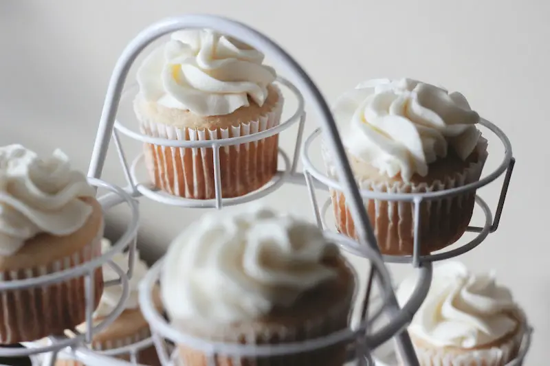 Cupcakes met icing topping