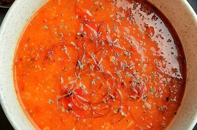 Pittige tomaten paprikasoep recept